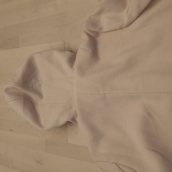 EUC BB Dakota Cream Faux Fur Hood Snap Front Closure Jacket - Picture 13 of 14